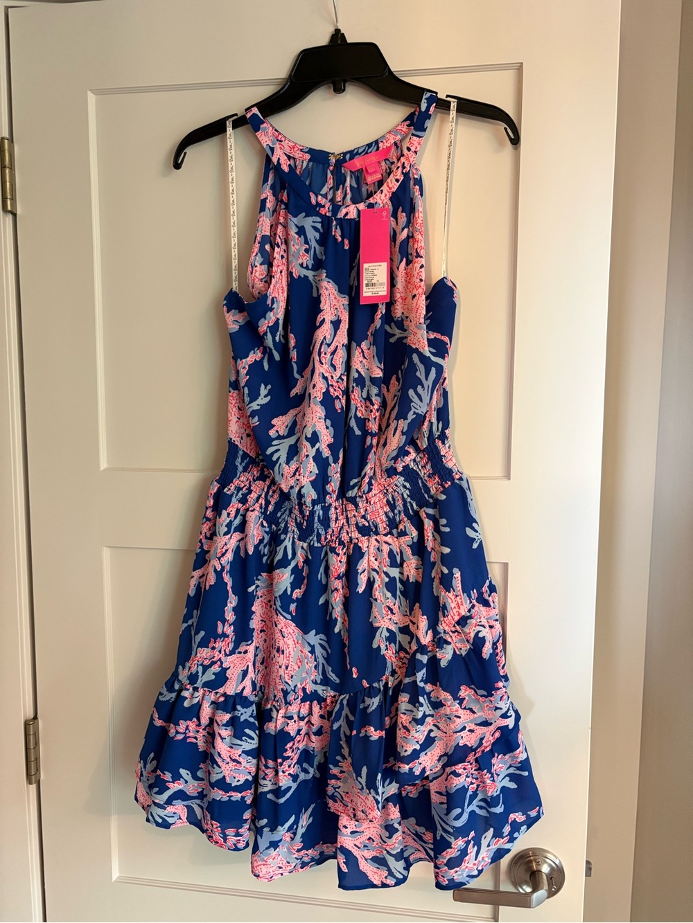 NWT Lilly Pulitzer Pamelyn Borealis Blue Swim on Over Print